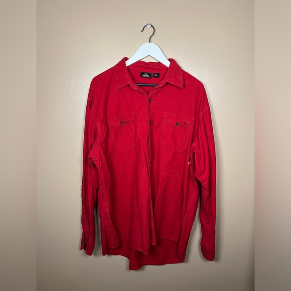 RedHead Other - LONG-SLEEVE BUTTON DOWN IN RED XLT